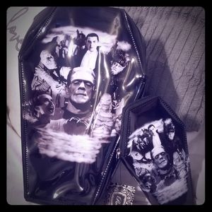 Rock Rebel Monster coffin backpack set